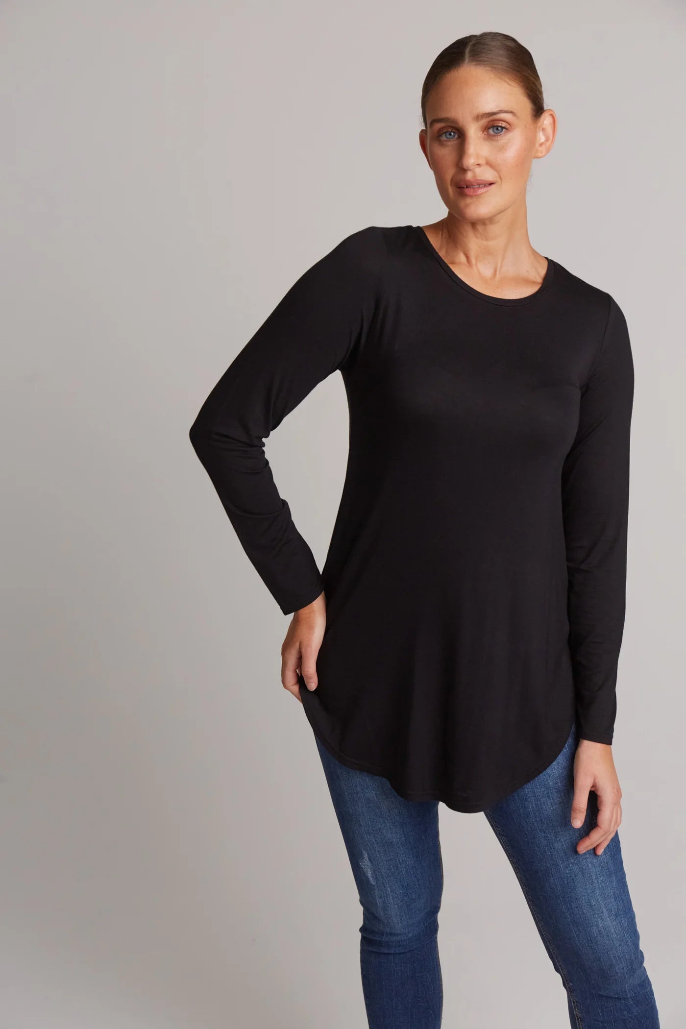 Eb & Ive Studio Jersey Tshirt Ebony