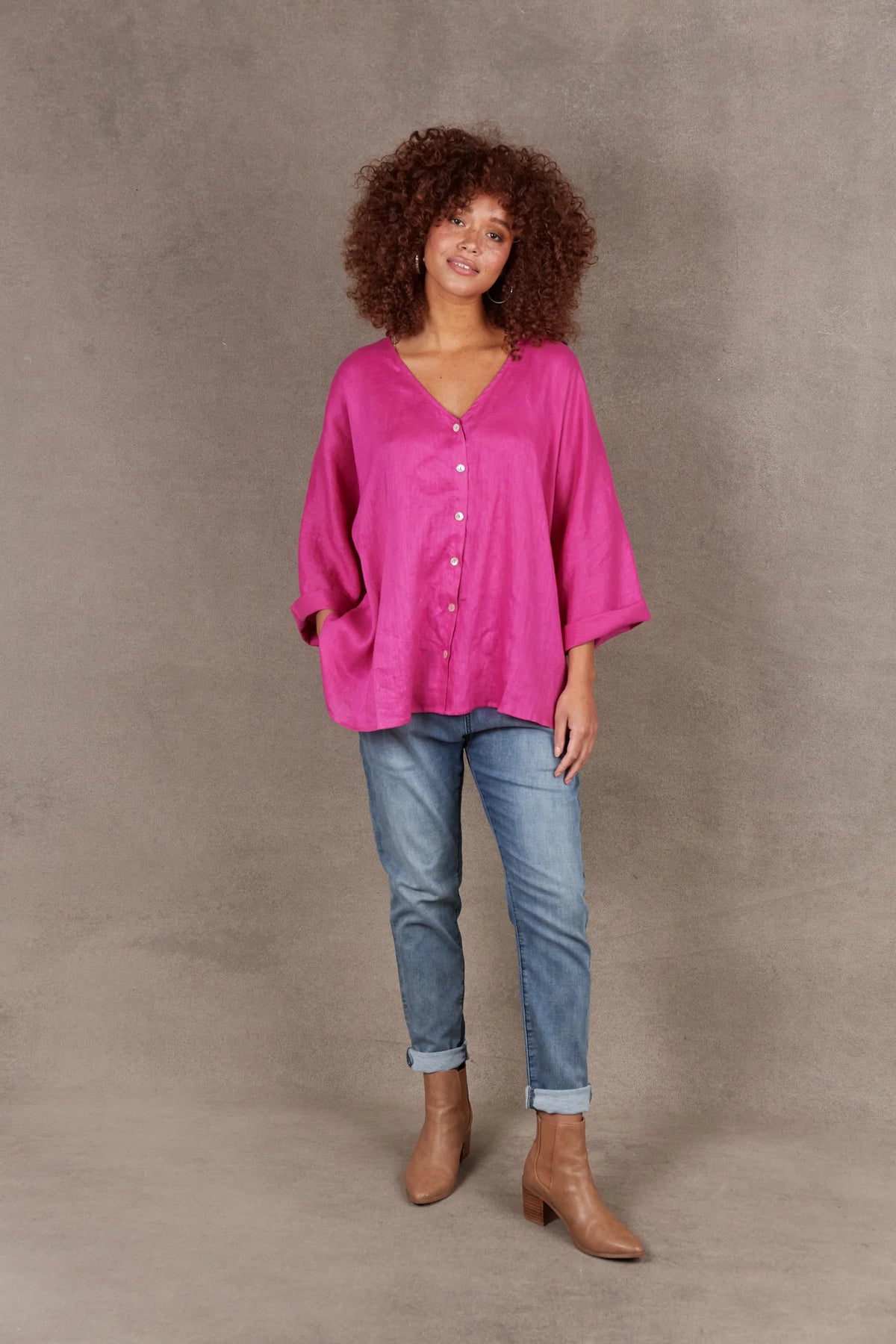 Eb & Ive Nama Relax Top Magenta