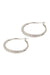 Eb & Ive Norse Textured Hoop Earring Silver