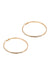 Eb & Ive Norse Diamante Hoop Earring Gold
