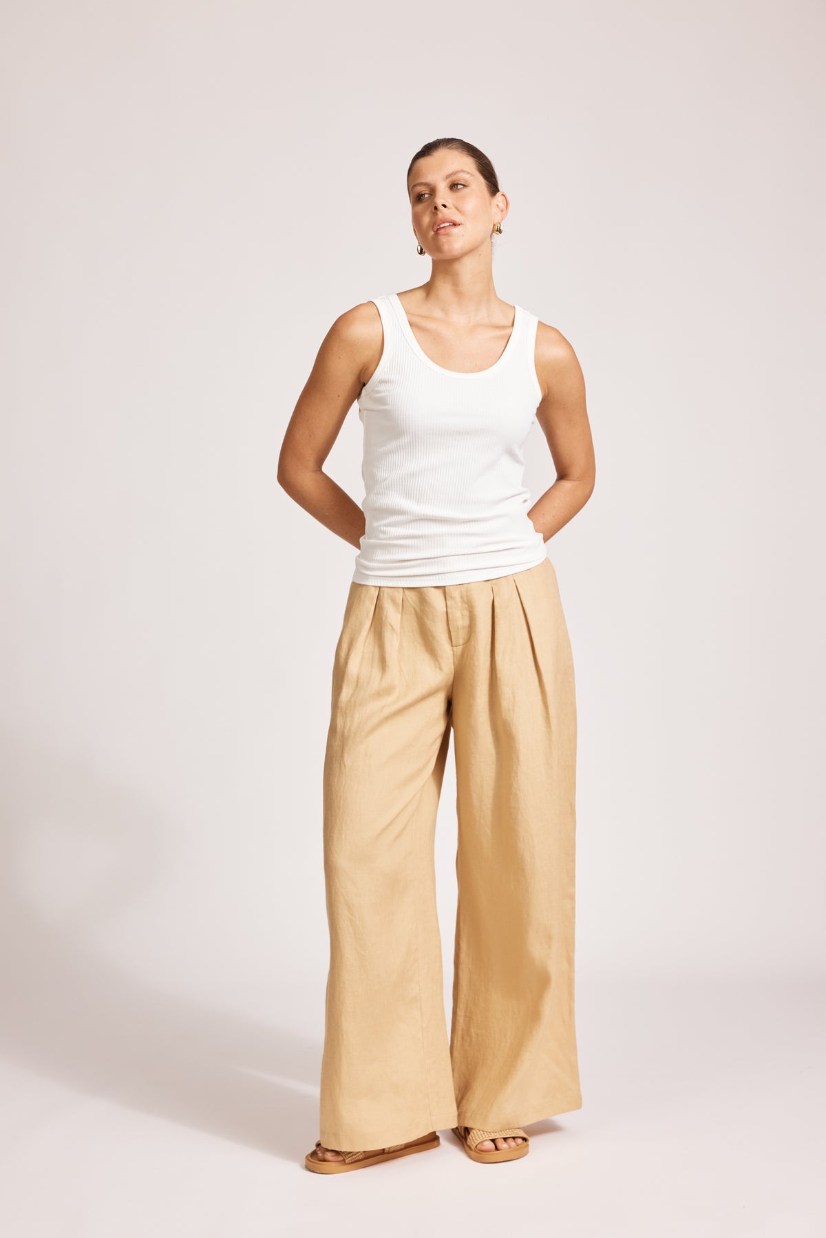 Eb & Ive Miramar Palazzo Pant Camel