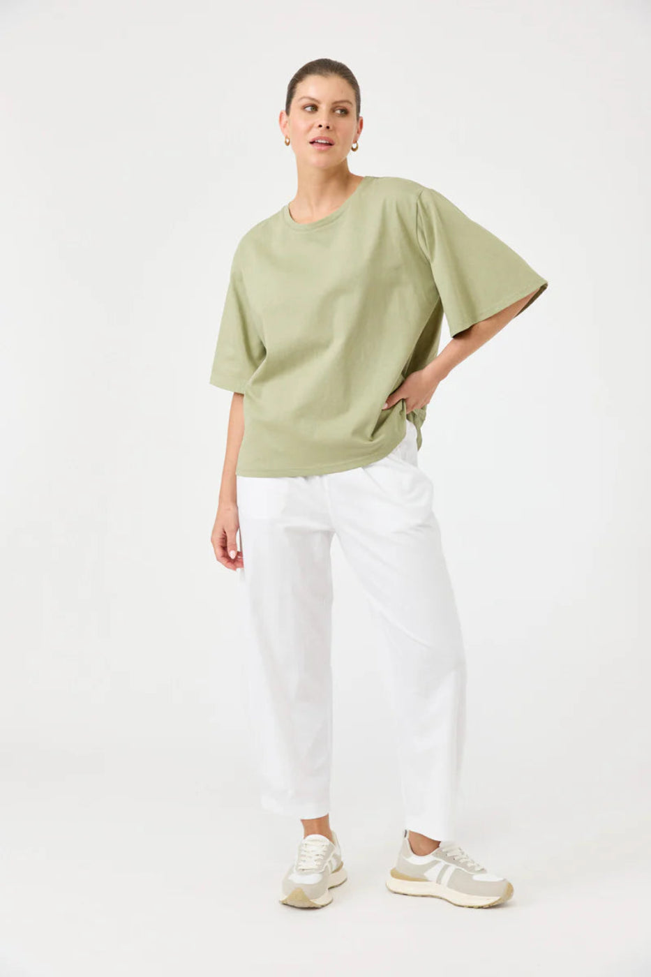 Eb & Ive Studio Tshirt KhakiV