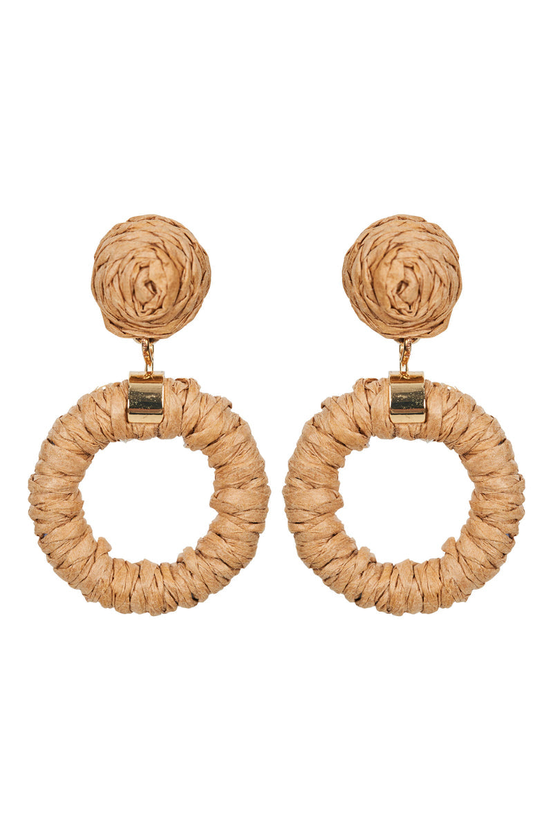 Eb & Ive Sojourn Round Earring - Dune