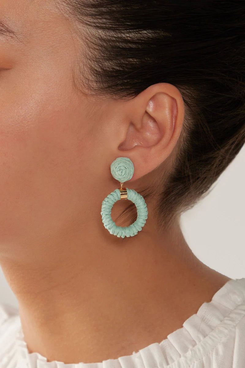 Eb & Ive Sojourn Round Earring - Coast