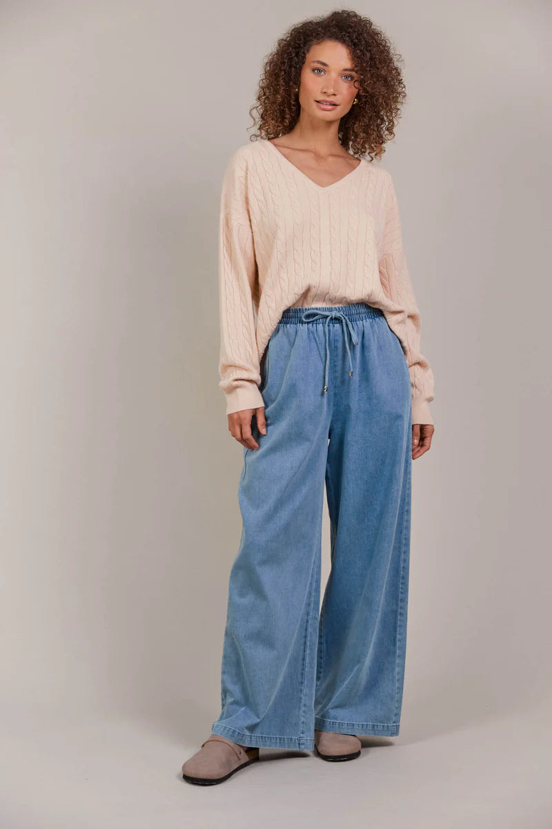 Eb & Ive Pepi Wide Denim Pant Denim