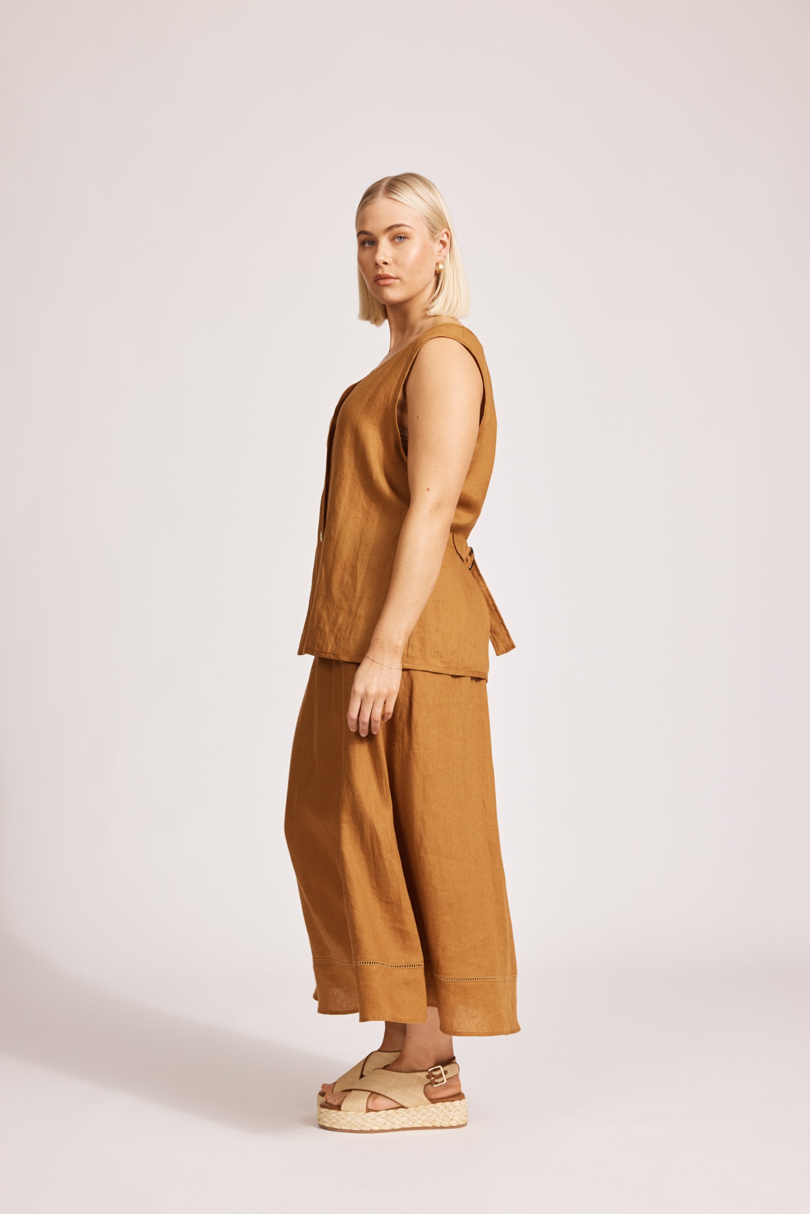 Eb & Ive Miramar Vest Caramel