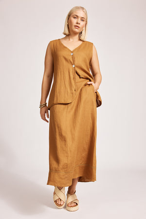Eb & Ive Miramar Vest Caramel