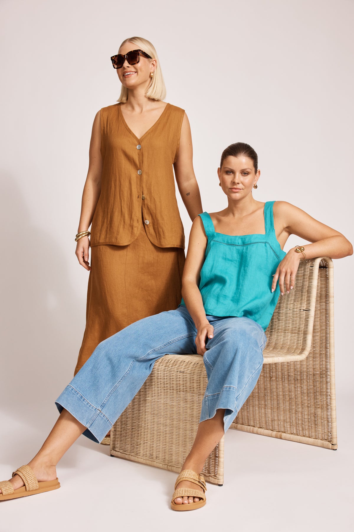 Eb & Ive Miramar Vest Caramel