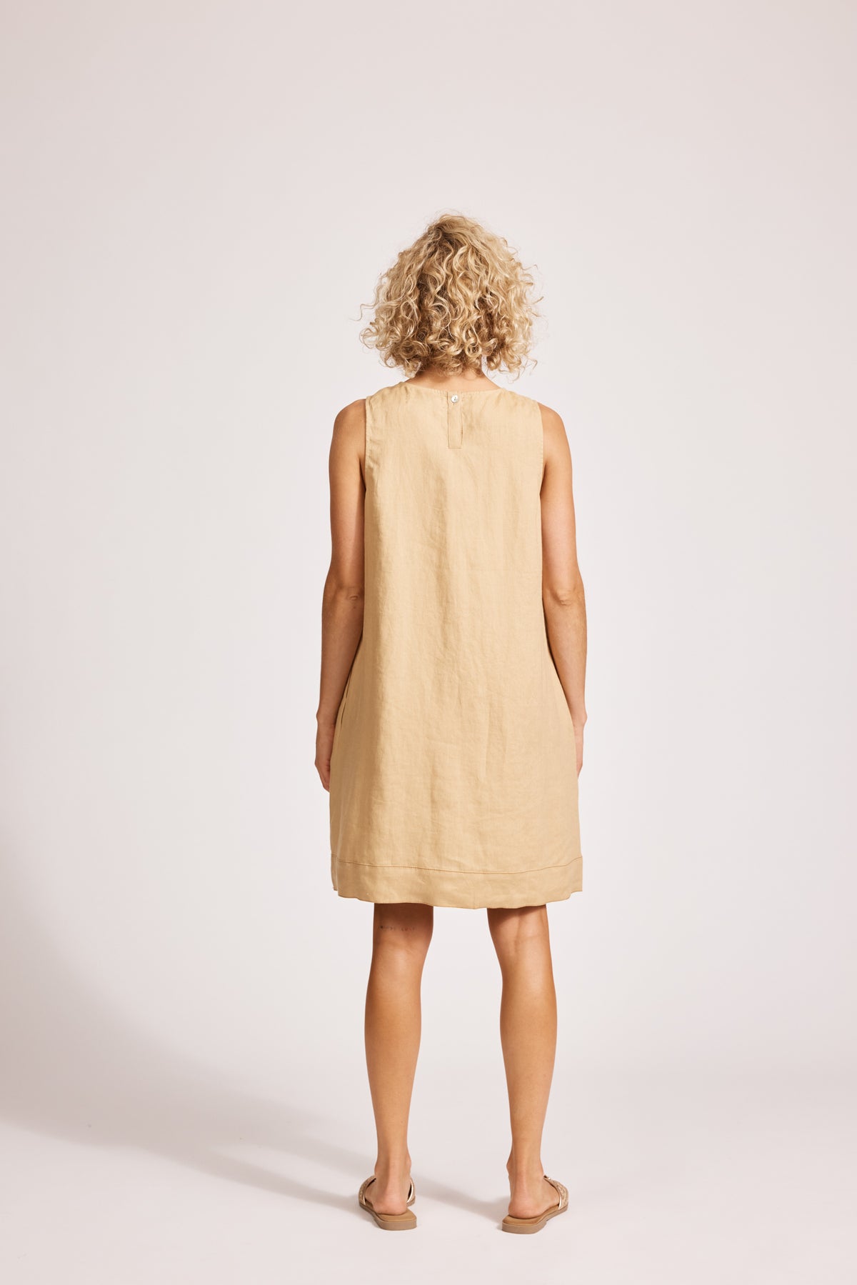 Eb & Ive Miramar Tank Dress Camel
