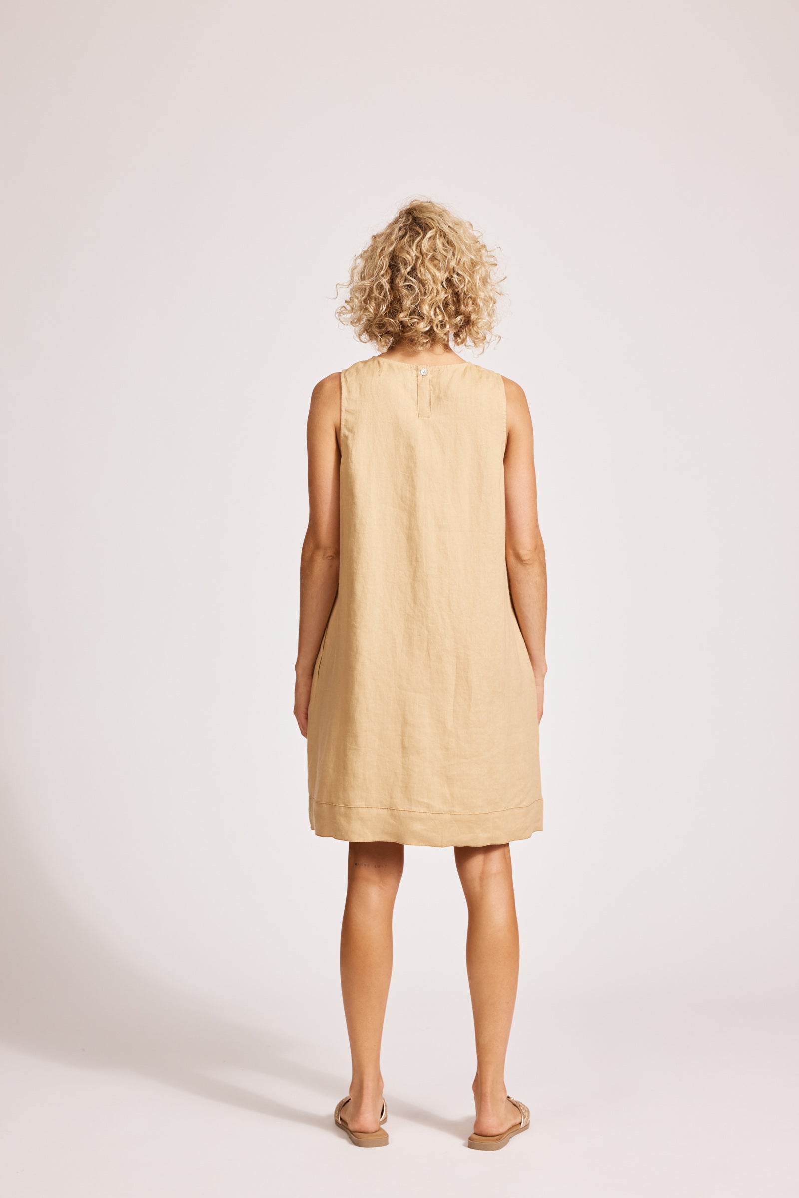 Eb & Ive Miramar Tank Dress Camel