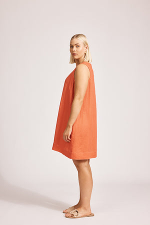 Eb & Ive Miramar Tank Dress Coral