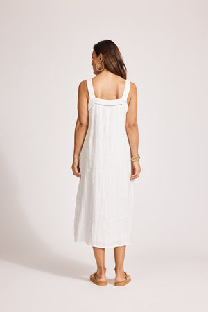 Eb & Ive Miramar Tank Maxi Dress White