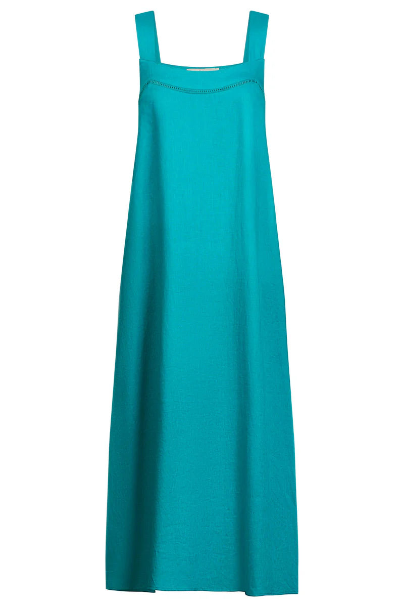 Eb & Ive Miramar Tank Maxi Dress Lagoon