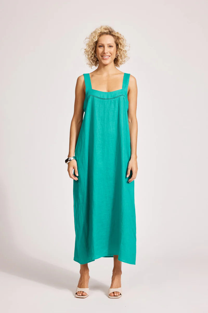 Eb & Ive Miramar Tank Maxi Dress Lagoon