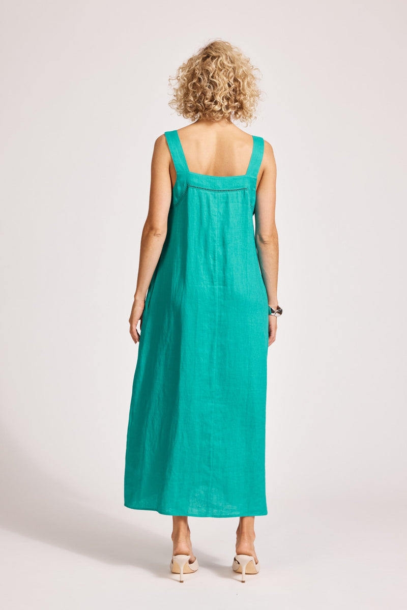 Eb & Ive Miramar Tank Maxi Dress Lagoon