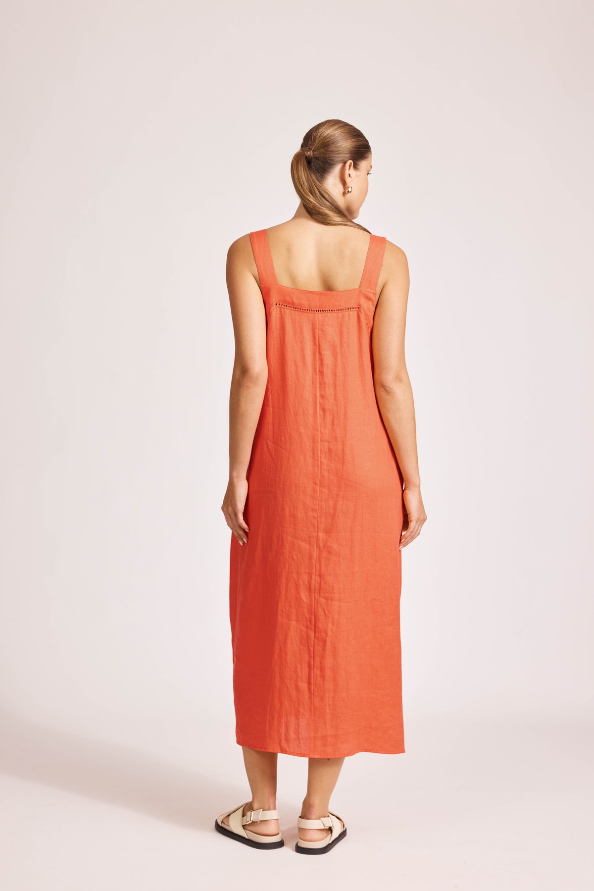 Eb & Ive Miramar Tank Maxi Dress Coral