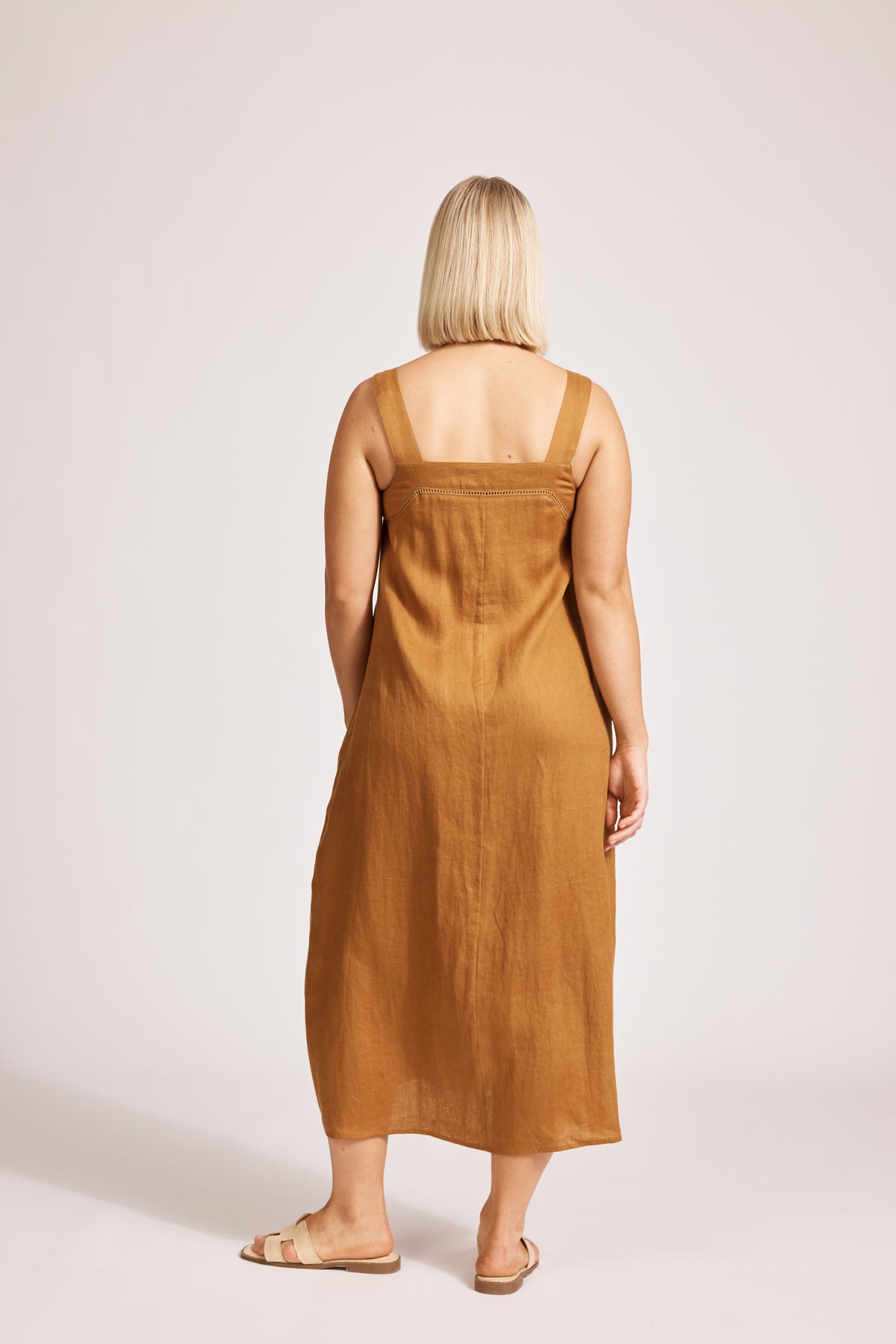 Eb & Ive Miramar Tank Maxi Dress Caramel