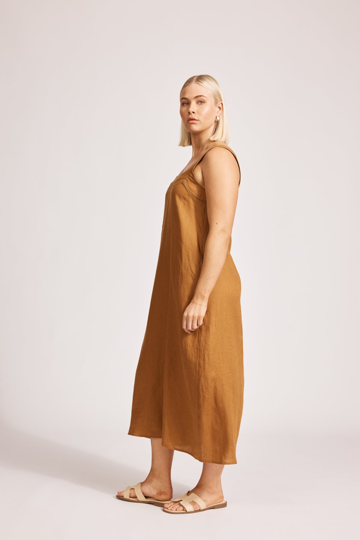Eb & Ive Miramar Tank Maxi Dress Caramel
