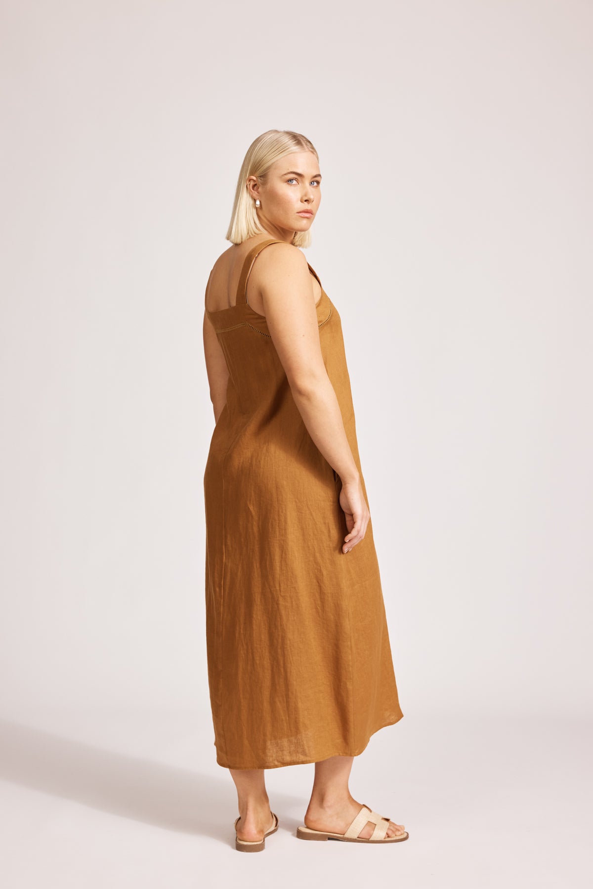 Eb & Ive Miramar Tank Maxi Dress Caramel