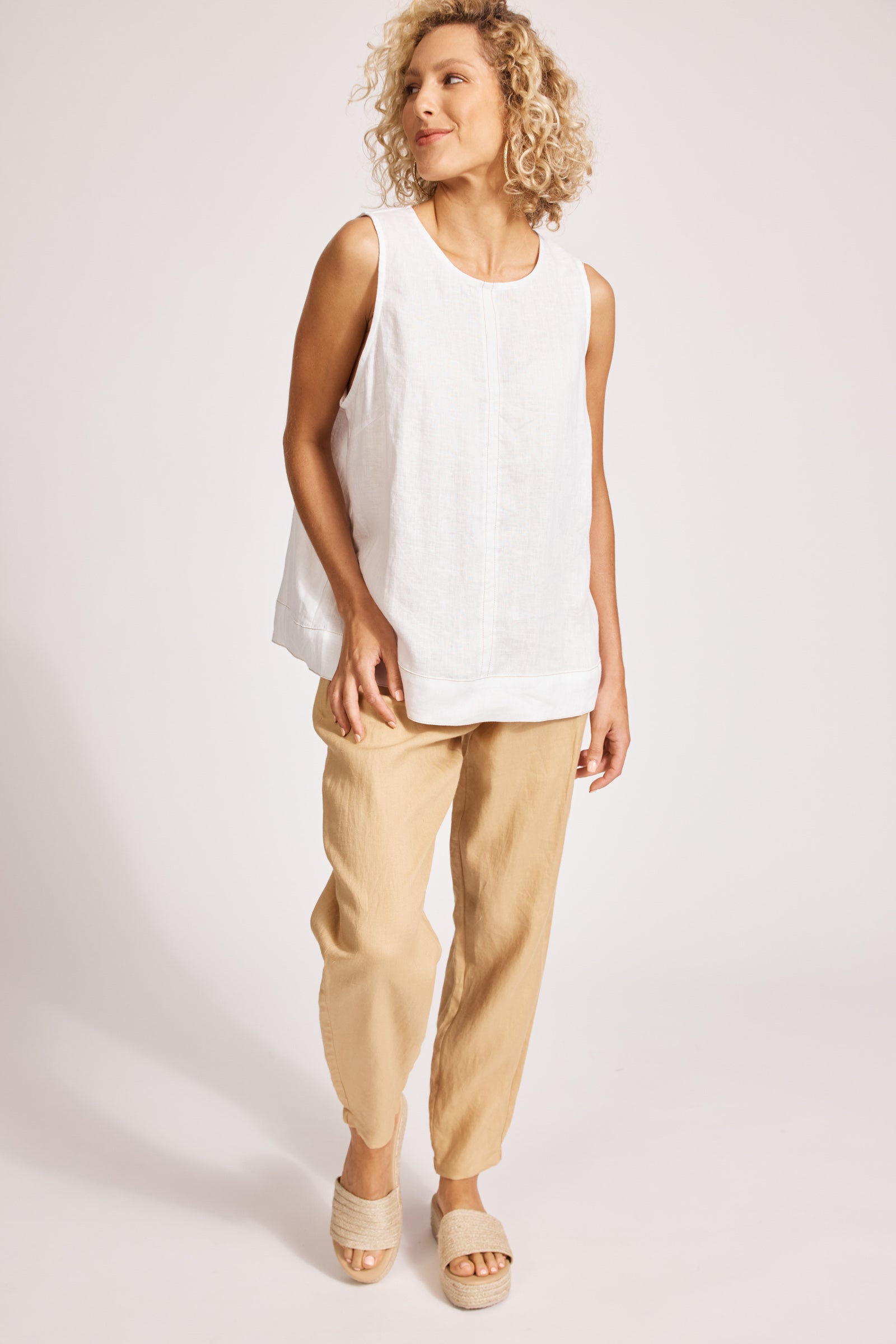 Eb & Ive Miramar Tank Top White
