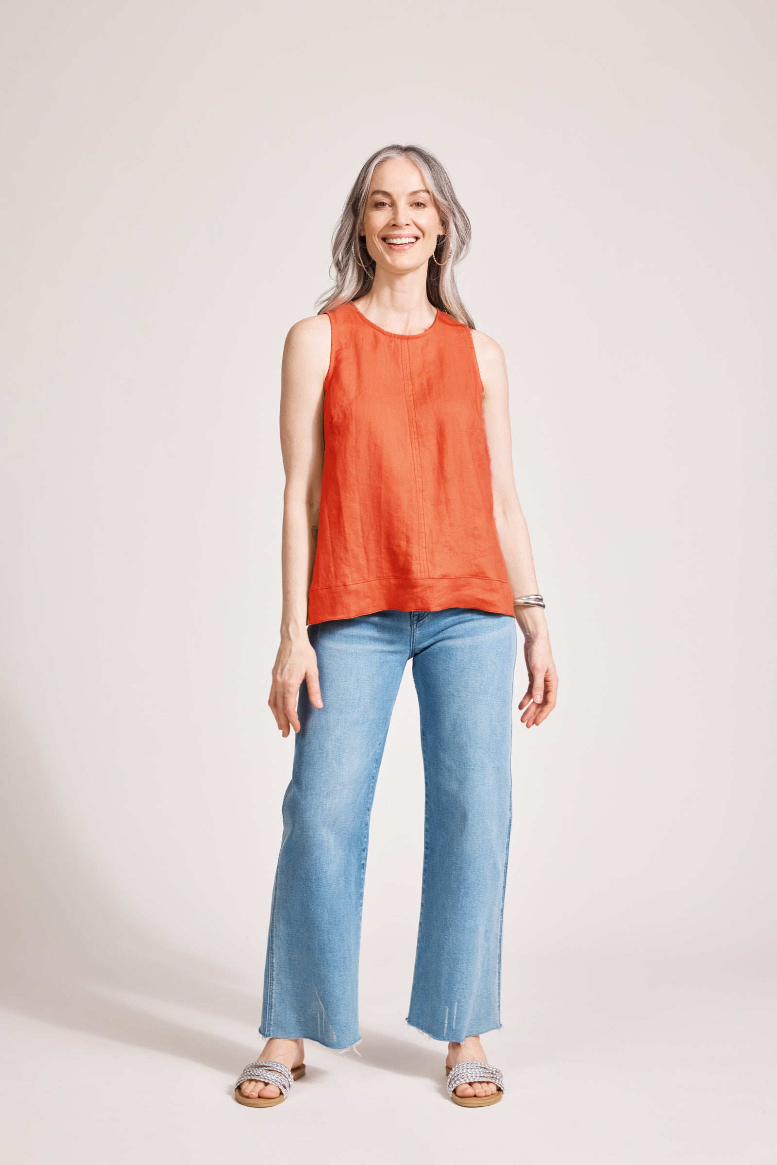 Eb & Ive Miramar Tank Top Coral