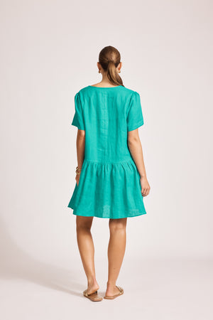 Eb & Ive Miramar Midi Dress Lagoon