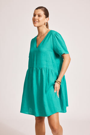 Eb & Ive Miramar Midi Dress Lagoon