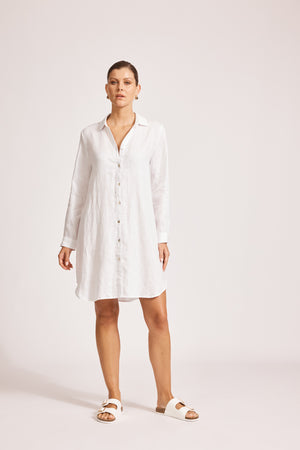Eb & Ive Miramar Shirt Dress White
