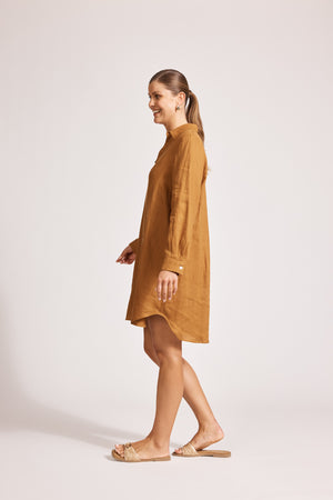 Eb & Ive Miramar Shirt Dress Caramel
