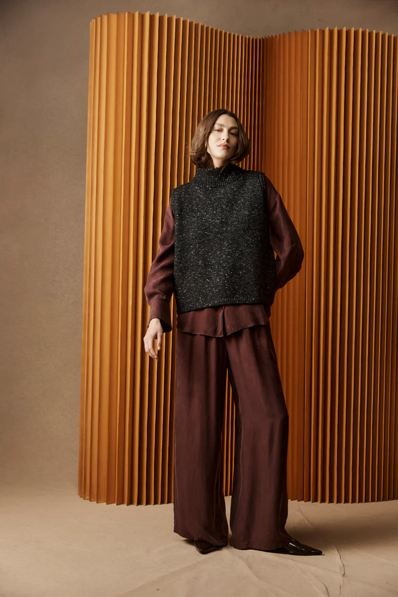Eb & Ive Calista Pant Mahogany