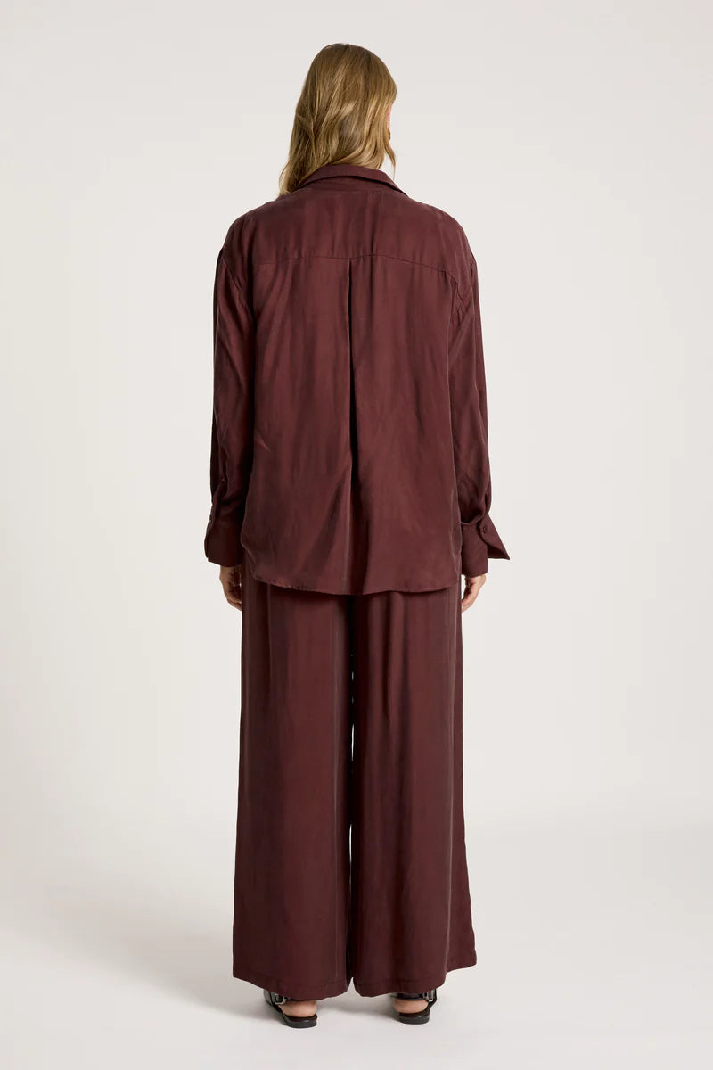 Eb & Ive Calista Shirt Mahogany