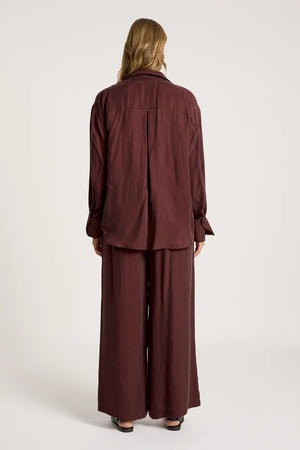 Eb & Ive Calista Shirt Mahogany