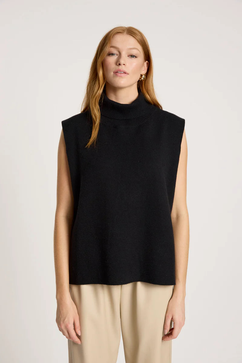 Eb & Ive Zala Knit Vest Black