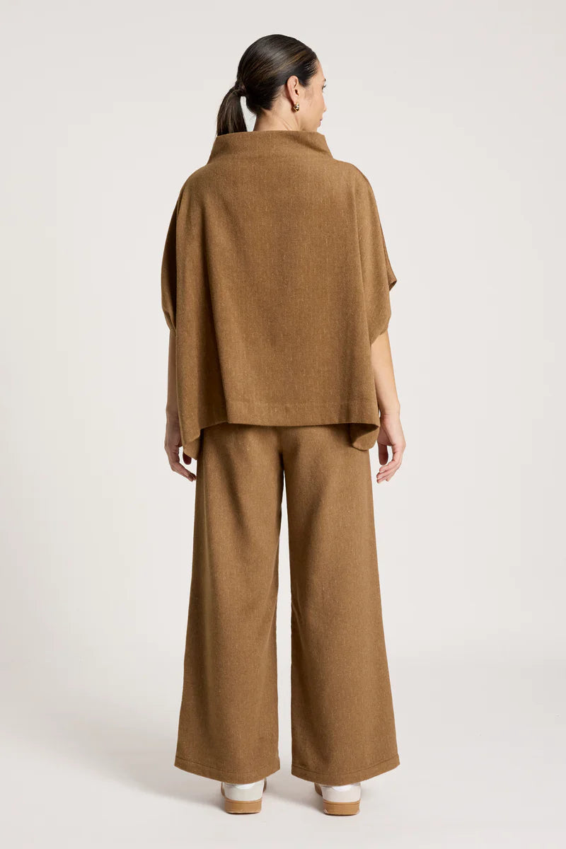 Eb & Ive Azul Poncho Clay