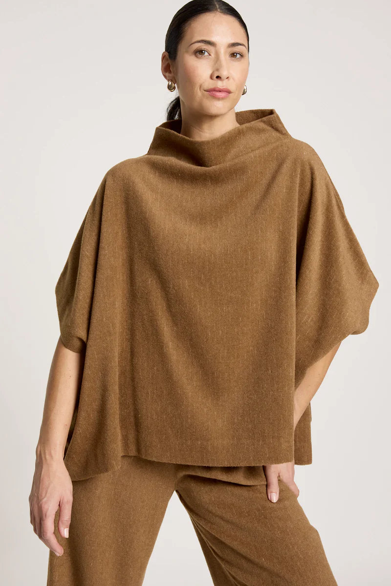 Eb & Ive Azul Poncho Clay