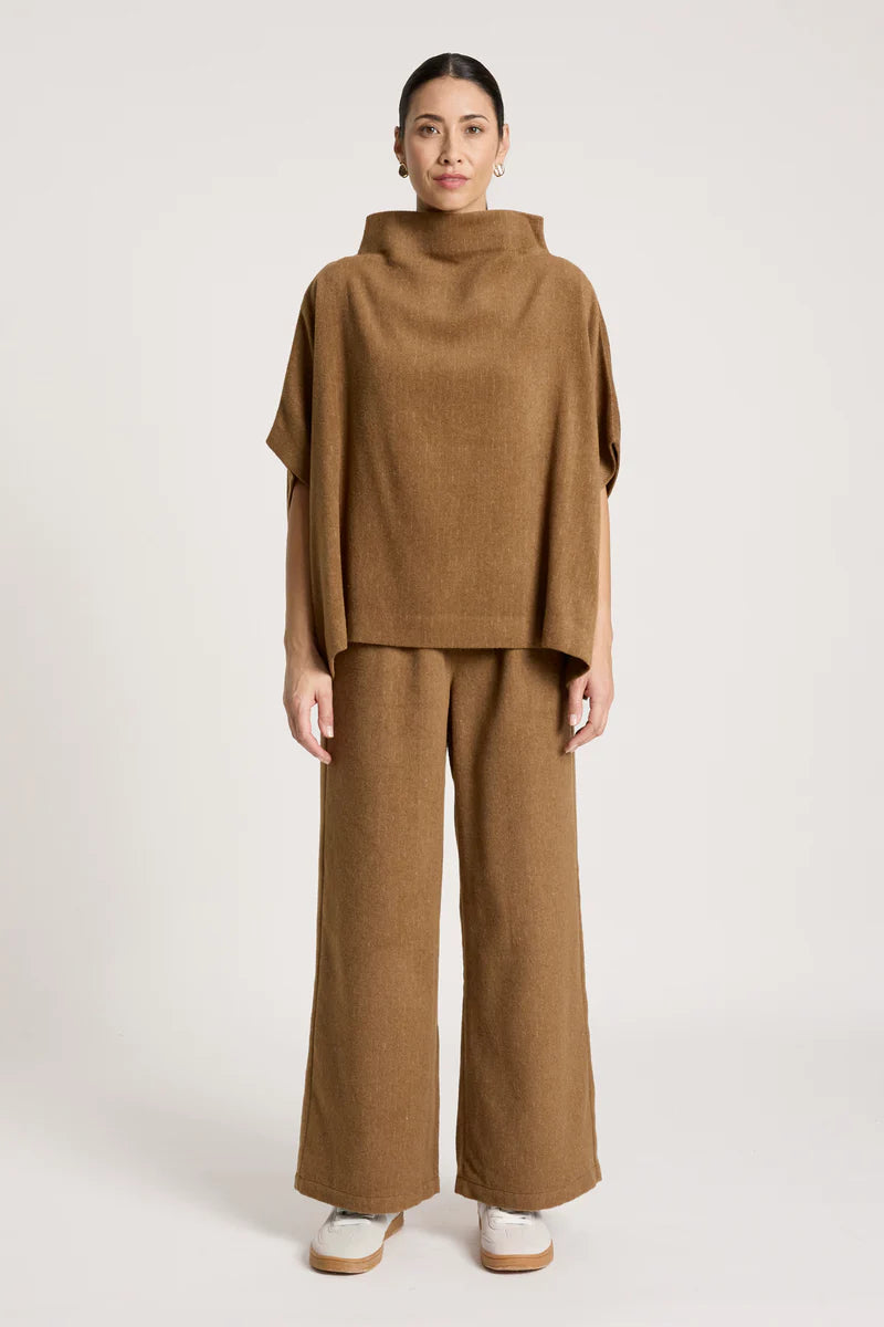 Eb & Ive Azul Poncho Clay