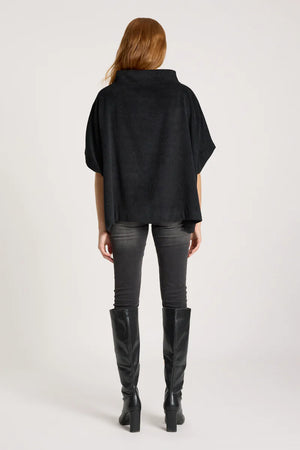 Eb & Ive Azul Poncho Black