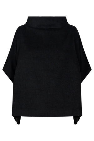 Eb & Ive Azul Poncho Black