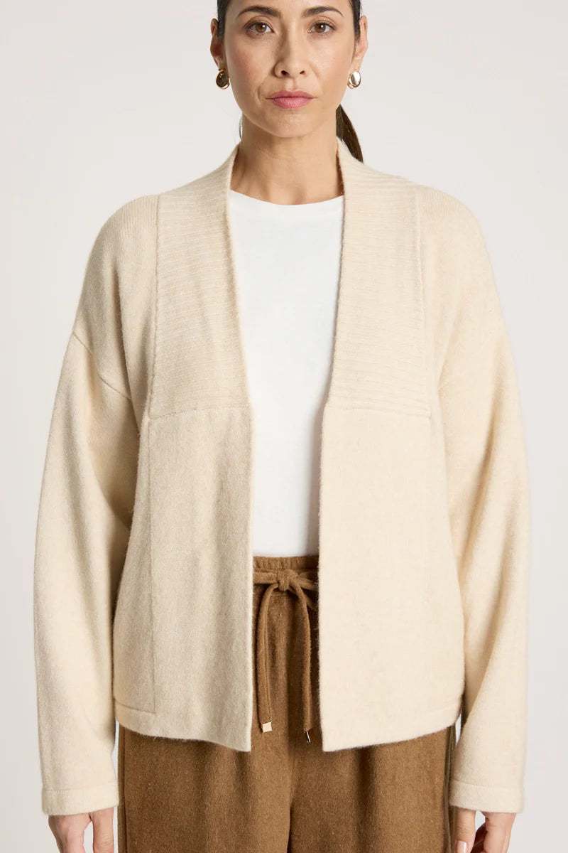 Eb & Ive Samira Crop Cardigan Bisque