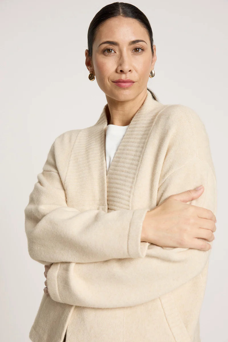 Eb & Ive Samira Crop Cardigan Bisque