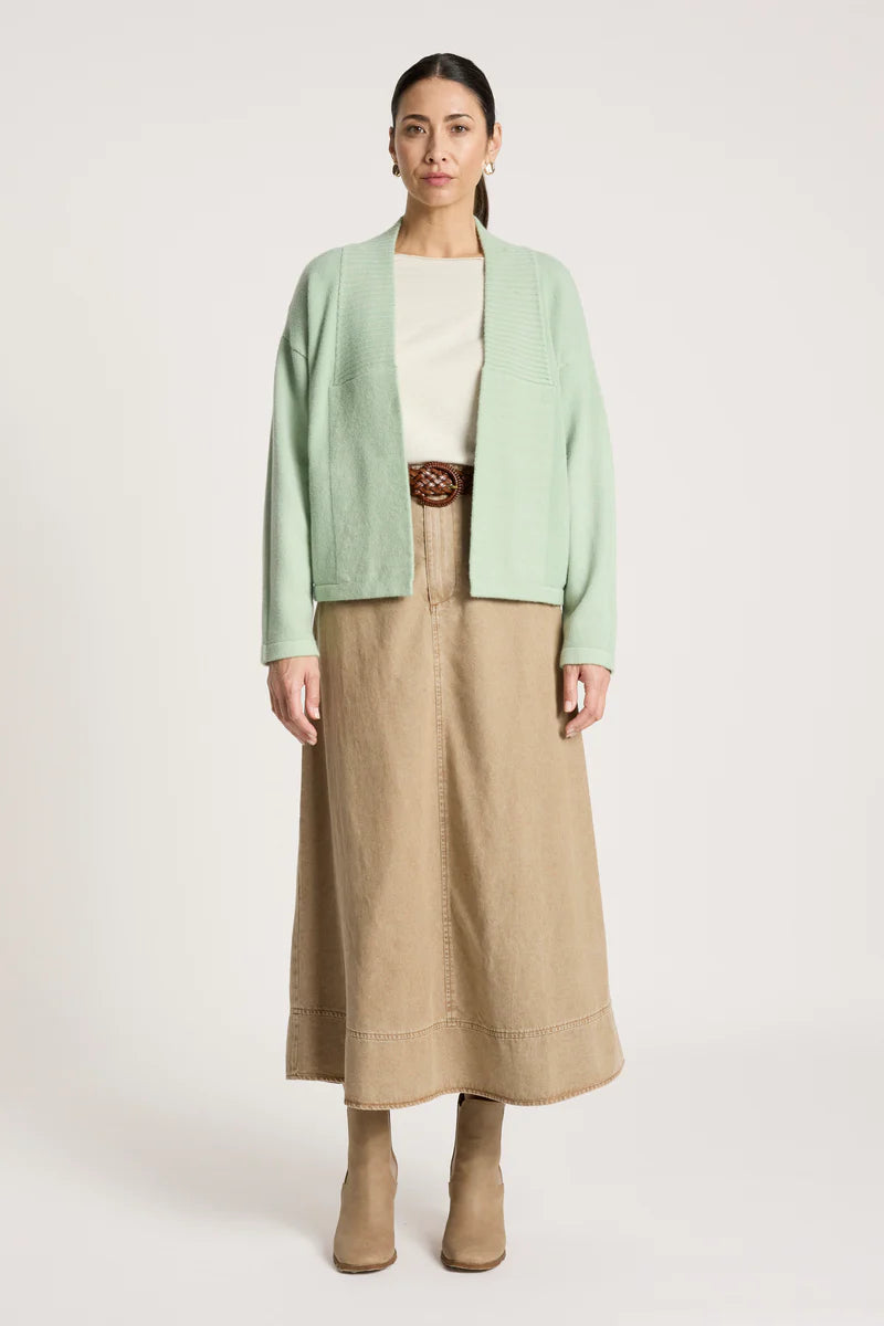 Eb & Ive Samira Crop Cardigan Sage