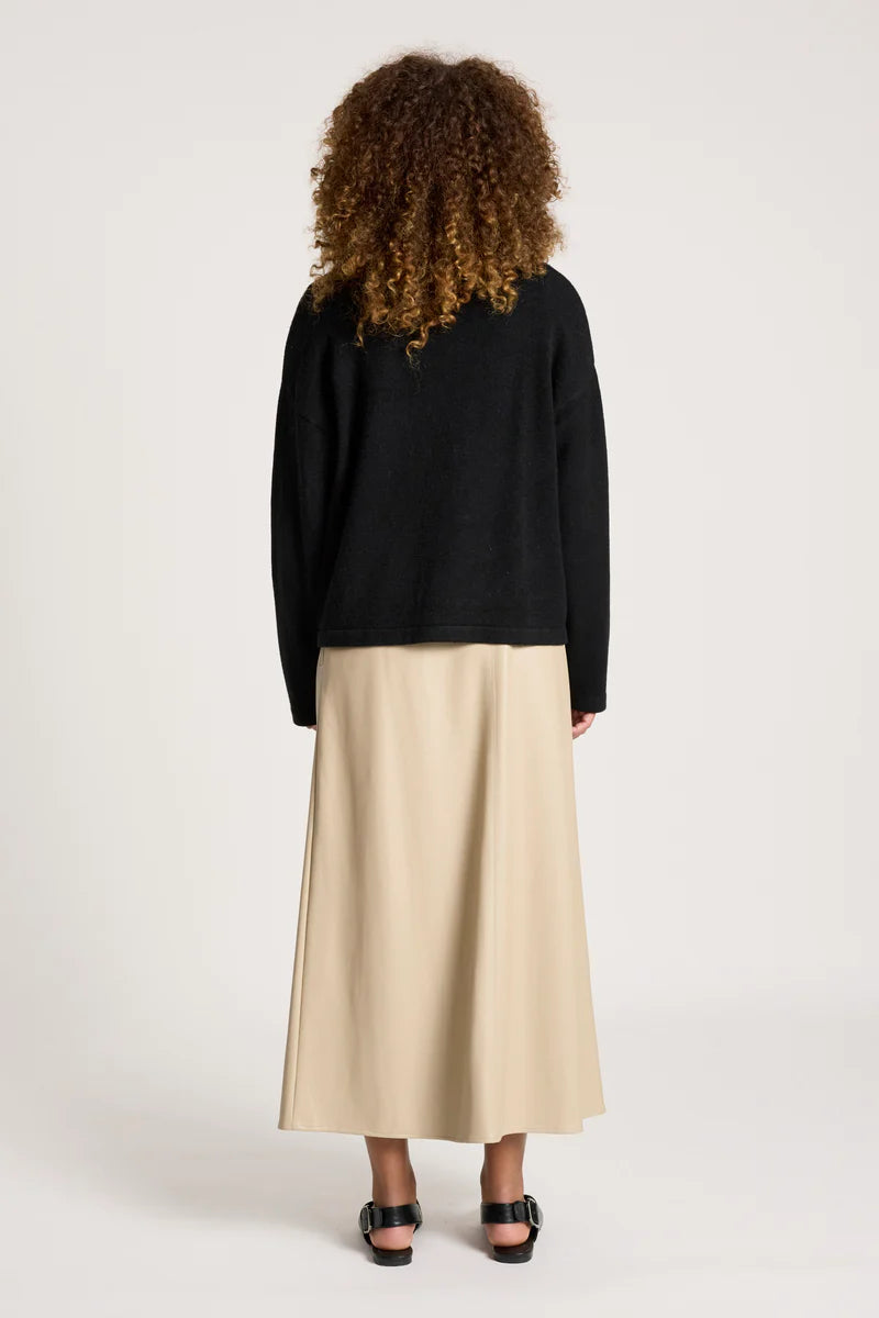 Eb & Ive Samira Crop Cardigan Black