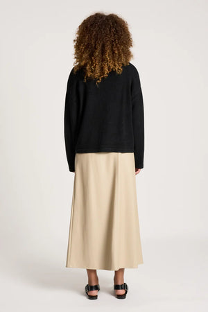 Eb & Ive Samira Crop Cardigan Black