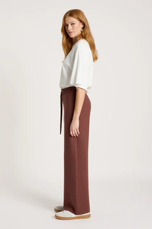Eb & Ive Samira Knit Pant Mahogany