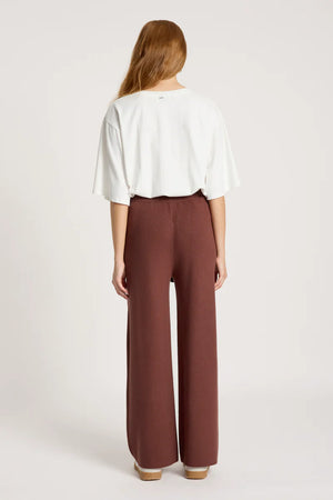 Eb & Ive Samira Knit Pant Mahogany