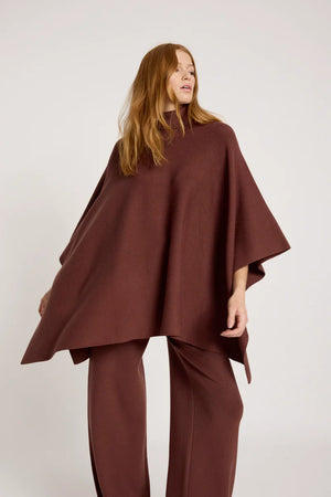 Eb & Ive Samira Poncho Mahogany