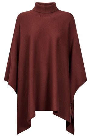 Eb & Ive Samira Poncho Mahogany