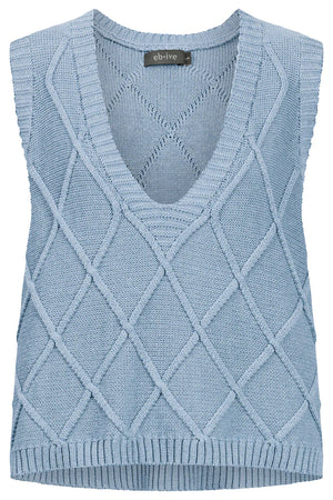 Eb & Ive Liora Knit Vest Lake