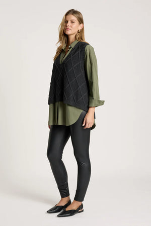 Eb & Ive Liora Knit Vest Char