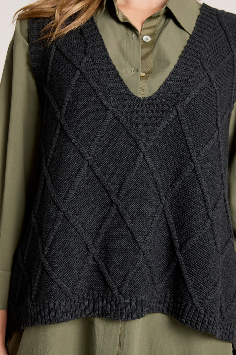 Eb & Ive Liora Knit Vest Char